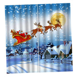 Max Christmas Living Room Bedroom Window Drapes 2 Panel Set 79x55 C