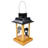 Maxbell Solar Powered Automatic Bird Feeder Cage Hanging Food Container for Parrot