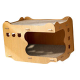 Maxbell 2 in 1 Cat Scratcher Bed Lounge Toy Claws Care Kitten Play Post Indoor