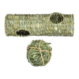 Maxbell Rabbit Grass Tunnel Toy Interactive Toy Nest for Hamster Sleeping