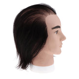 Maxbell Human Hair Male Mannequin Head Hairdresser Salon Training Practice Head Bald