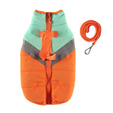Maxbell Stylish Dog Cold Weather Coats Vest Costumes Apparel for Outdoor Walking Orange