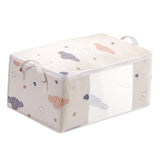 Maxbell Clothes Storage Bag Organizer Blankets Bedding Luggage Bins Box Container Beige L