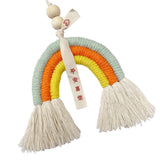 Maxbell Bohemian Tassel Pendant Chic Wall Hanging for Baby Shower Bedroom Decor Orange