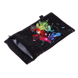 Maxbell Sports Wristband Sweatband Wallet Zipper Pocket Armband M Skull Butterfly