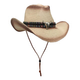 Maxbell Western Cowboy Hat Cowgirl Sun Hat Costume for Teens Men's Women's Khaki