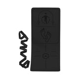 Maxbell Jump Rope Mat Shock Absorption Exercise Yoga Mat for Pilates Home Gym Indoor Black