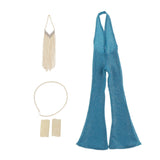 Max 1/6 Female Soldier Costume For 12'' Action Figures Bodies Blue