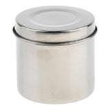 Max Stainless Steel Ointment Jar Sponge Cotton Dressing Container w/ Lid 8cm