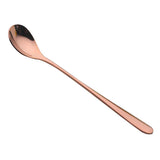 Maxbell Stainless Steel Cutlery  Dinner Tea Spoon Tableware Colorful  Rosy gold