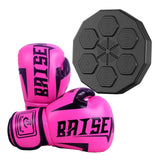 Maxbell Smart Boxing Machine with Boxing Gloves Strength Tester Sandbag for Gym Pink Child