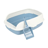 Maxbell Cat Litter Box Kitten Litter Pan Toilet Detachable Rim Bedpan M