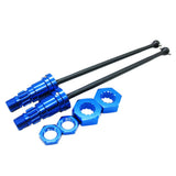 Max 2pcs 1/5 Front Rear Universal Drive Shafts for Traxxas X-Maxx Blue