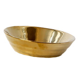 Max 1 Pc Exquisite Stylish Gold-plated Ceramic Tableware Dish Plate 17.5x4.5cm