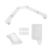 Maxbell Triangle Holder Filter 50Pcs Sink Filter Net Elastic for Leftover Garbage White