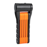 Maxbell Folding Cycling Lock Key Lock Devices Safety Lock Portable for Scooter Orange