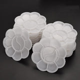 Maxbell Disposable Paint Palette White 10-Well Mixing Tray For Beauty and Adults to Create Art Paint-20 Pieces