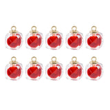 Maxbell 10x Transparent Polygonal Multicolor Crystal Pendant Christmas Gift Wine Red