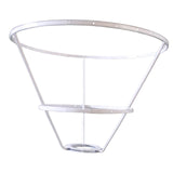 Maxbell Lamp Shade Frame Ring DIY Tabletop Light Stand Holder for Light Cover Anniversary White 25cm