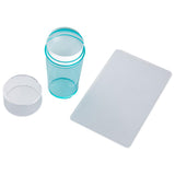 Maxbell Nail Art Stamper Head with Scraper Soft Head Silicone Manicure DIY Blue