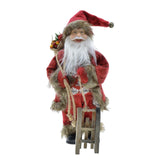 Maxbell 12 Inches Santa Collectible Figure Plush Doll Add Christmas Atmosphere