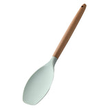 Maxbell Silicone Non Stick Kitchen Cooking Utensil Set Wooden Handle Scoop