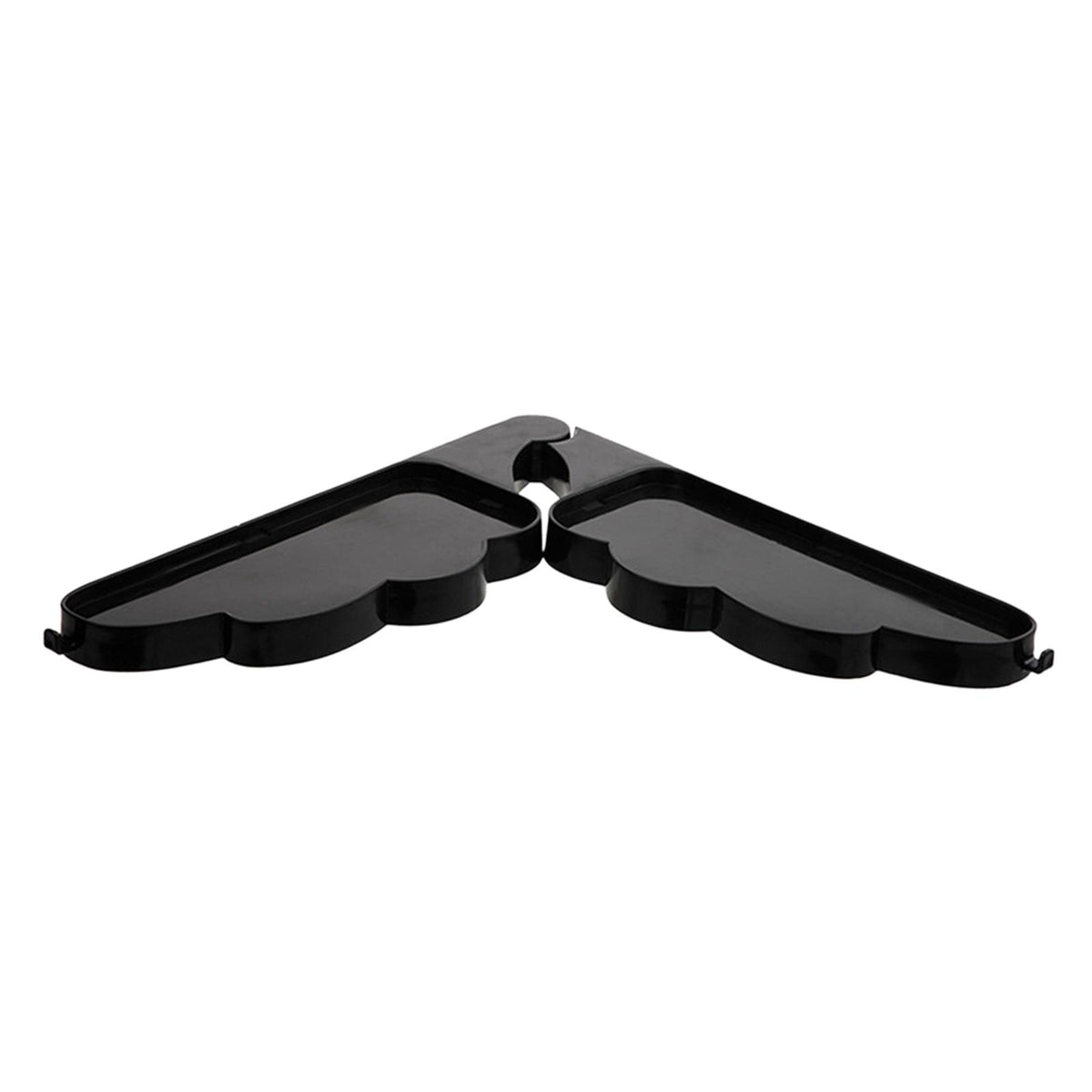 Maxbell Corner Shelf Punch Free Wall Mounted Corner Rack for daily use Black