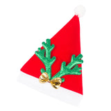 Maxbell Christmas Hat Photo Prop Antler Hat for Apparel Accessories Halloween Green