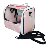 Maxbell Hamster Carrier Guinea Pig Travel Bag Traveling Handbag Small Animals Tote Pink