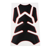 Maxbell Carbon Fiber Gas Tank Pad Protector Stickers Decal for Motorcycle  Red