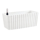 Maxbell 11'' Self Watering Planter with Water Level Gauge Decorative Flower Pots