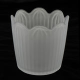 Max Chandelier Light Tulip Ruffle Crimp Shade Frosted Vintage Lamp Shade 3