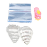 Max 2pcs Bath Bomb Mold Soap Making Mould Tools + Sealer +200 Heat Shrink Bags