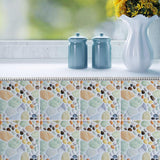 Max 4Pcs Self Adhesive Mosaic Brick Pattern Vinyl Tile Sticker Wall Paper Panels o - Aladdin Shoppers