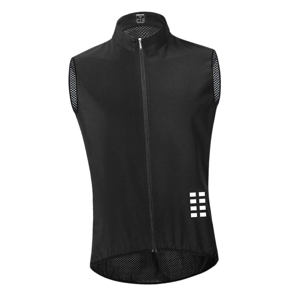 Maxbell Men's Cycling Vest Motorcycle Windproof Sleeveless Jersey Waistcoat L