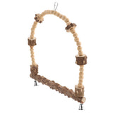 Max Pet Parrot Bird Stand Bar Swivel Ladder Swing Station Bell Cage Hanging L