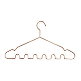 Maxbell Space Saving Wardrobe Hangers Heavy Duty with Shoulder Grooves for Dresses Rose Aureate