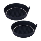 Maxbell Auto Cup Insert Coaster round Vehicle Cup Mats for Party Office RV Black