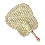 Maxbell Woven Straw Hand Fan Handheld Decorative Fans for Outdoor Home 37x25cm