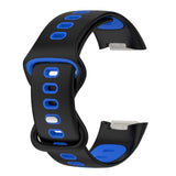 Maxbell Bands Soft Silicone Band For Fitbit charge5 smart watch Strap  Black