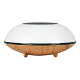 Maxbell Ultrasonic Humidifier Wood Grain Cool Mist Maker for Bedside Nursery Car White Light Wood