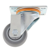 Max Heavy Duty Rubber Swivel Castor Wheels Trolley Furniture Caster 2.5inch
