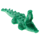 Maxbell Children Plastic Animal Crocodile Building Blocks Educational Toy Green