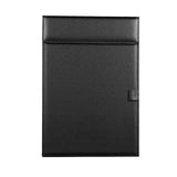 Maxbell PU Leather A4 Clipboard Tablet Writting Pad Pen Clip Black
