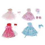 Maxbell Pretty Fashion Princess Doll Tee Dress Clothes Suit Set Fit for 14inch Dolls