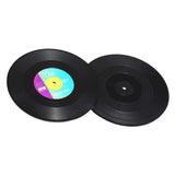 Maxbell Retro Vinyl Coaster Cup Mat Record Pad Insulation Non Slip Drink Holder Set of 2