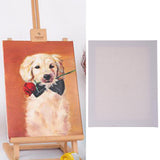 Max Blank White Canvas Board Wooden Frame For Oil Acrylic Painting 24x30cm