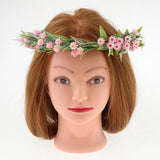 Maxbell Bridal Silk Flower Wreath Headband Hairband Wedding Hair Accessories