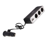 Maxbell DC 12V USB Port Socket Car Cigarette Lighter Splitter Adapter Charger