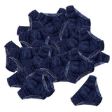 Maxbell 50Pcs Nonwoven SPA Disposable Underwear Travel Panties Brief for Women Blue